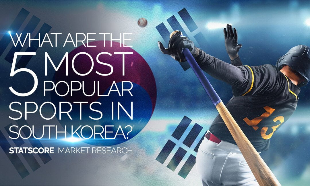 What are the 5 most popular sports in South Korea?