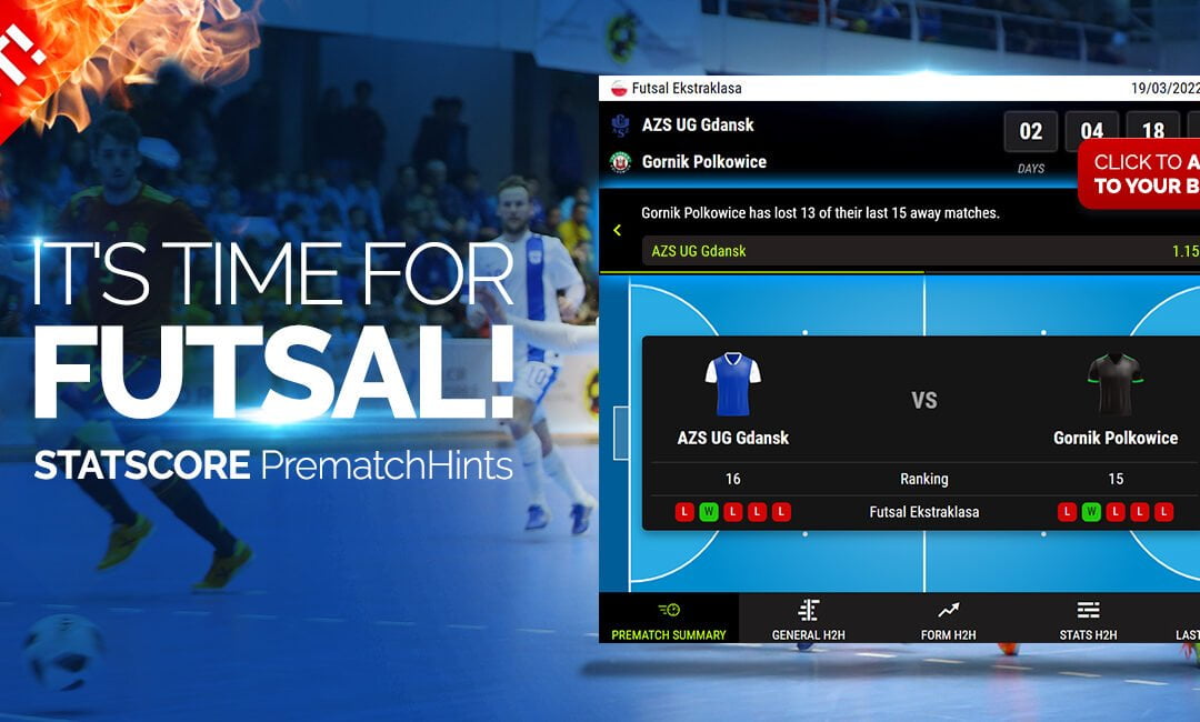 STATSCORE’s PrematchHints keep on rocking. It’s time for futsal!