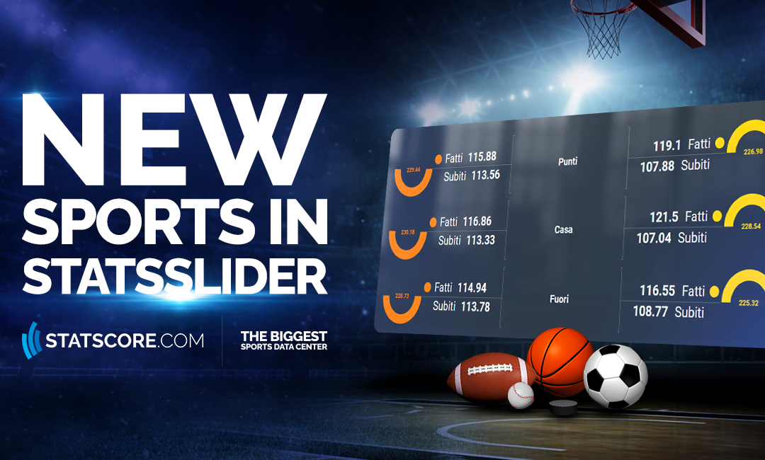 Expanding StatsSlider with new sports coverage!