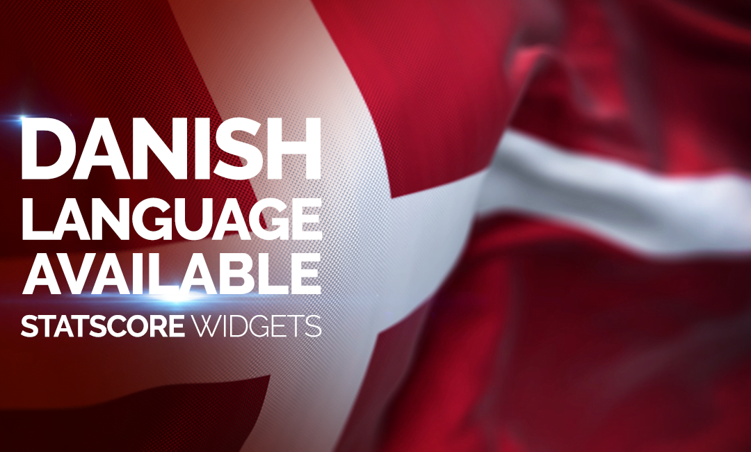 Reach Danish sports fans with STATSCORE’s widgets available in their native tongue!