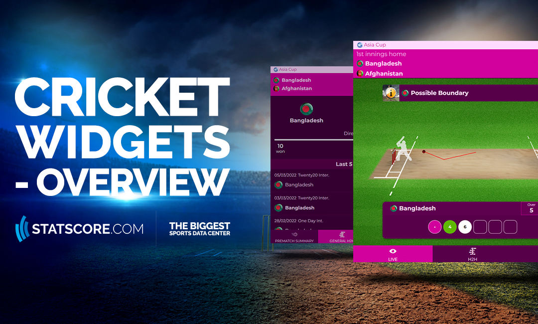 STATSCORE’s cricket live widgets are here – let’s see how they work in practice!