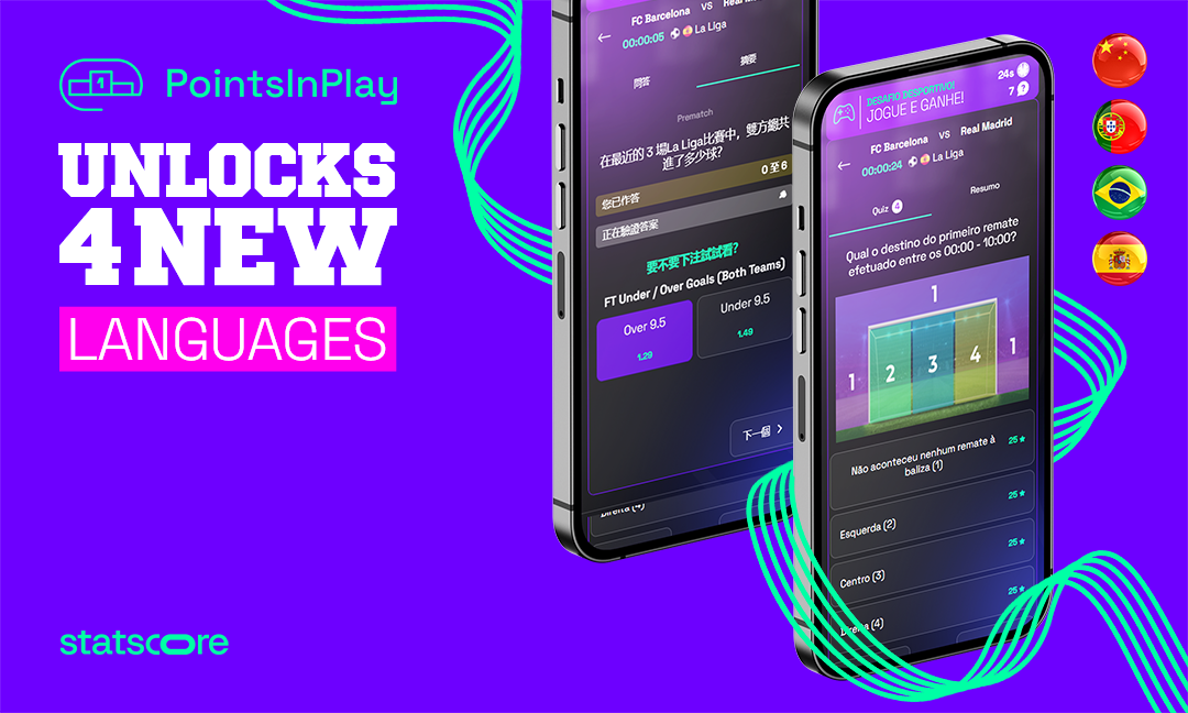 From Chinese to Portuguese – PointsInPlay available in new languages