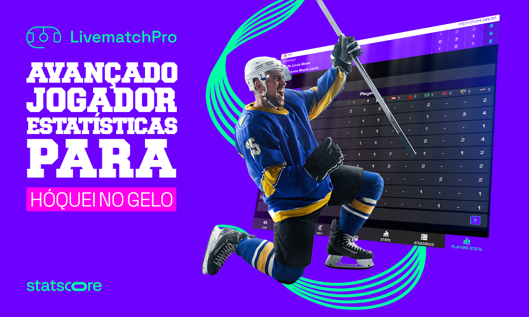O LivematchPro expande o Player Stats com uma cobertura detalhada do hóquei no gelo!